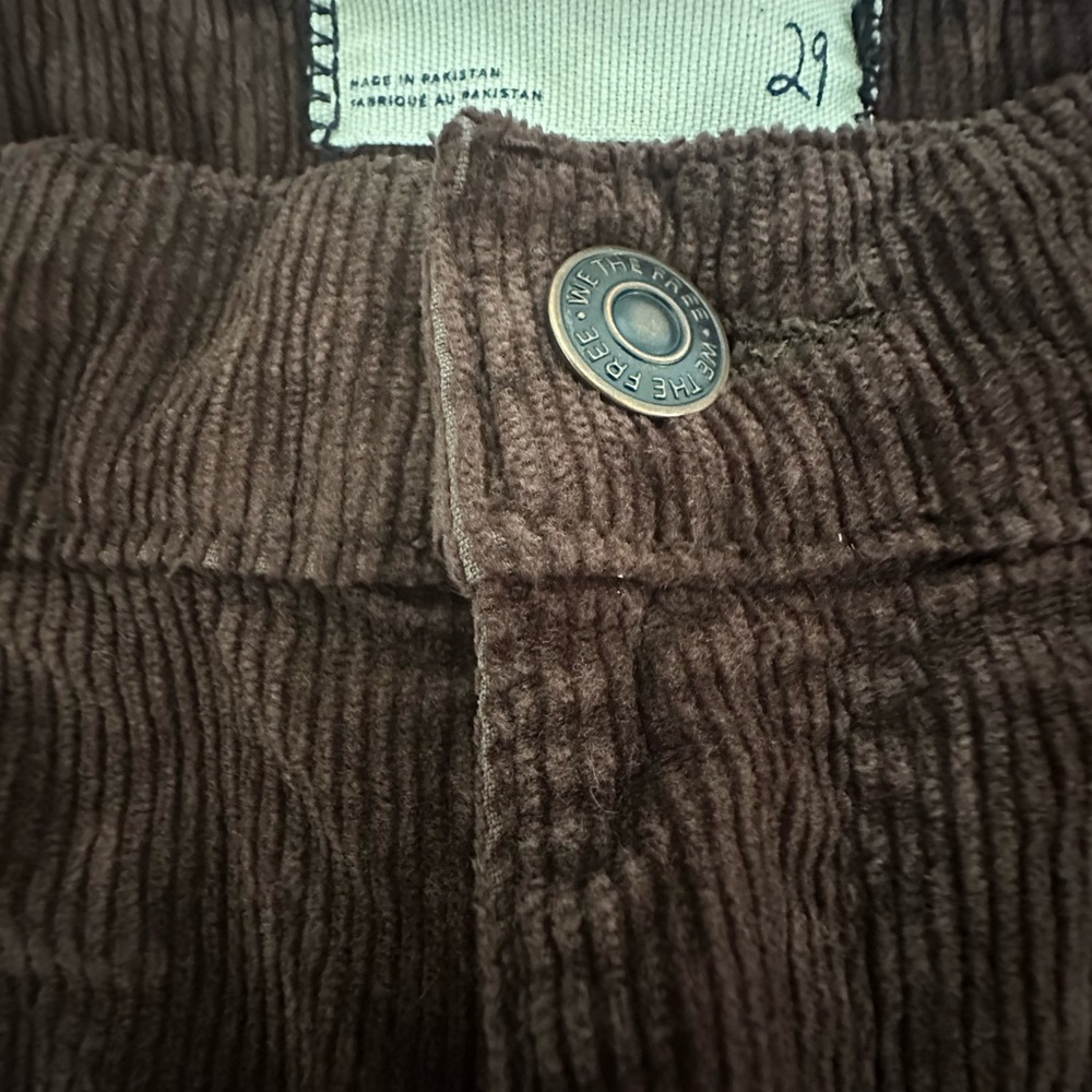 We The Free Chocolate Corduroy Trousers - Picture 3 of 13